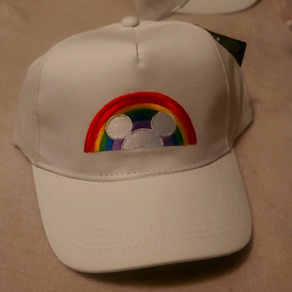 White Disney pride collection hat